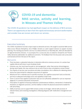 COVID-19 and dementia: MAS service, activity and learning, in Wessex and Thames Valley